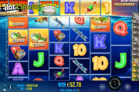 Οθόνη8. Big Bass Bonanza Megaways Κουλοχέρης 