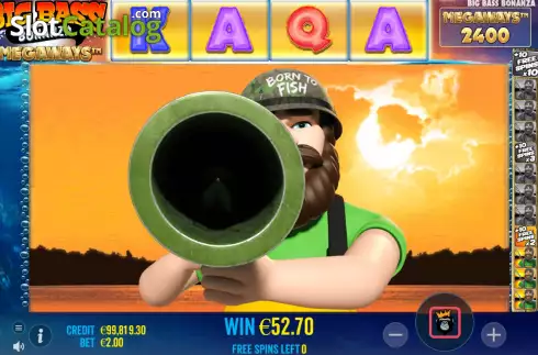 Οθόνη9. Big Bass Bonanza Megaways Κουλοχέρης 
