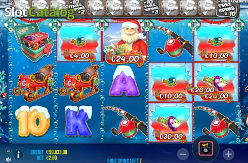 Οθόνη6. Christmas Big Bass Bonanza Κουλοχέρης