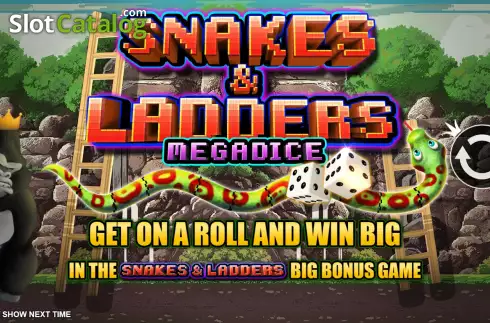Οθόνη2. Snakes and Ladders Megadice Κουλοχέρης