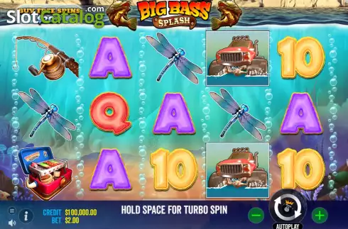 Οθόνη3. Big Bass Splash Κουλοχέρης