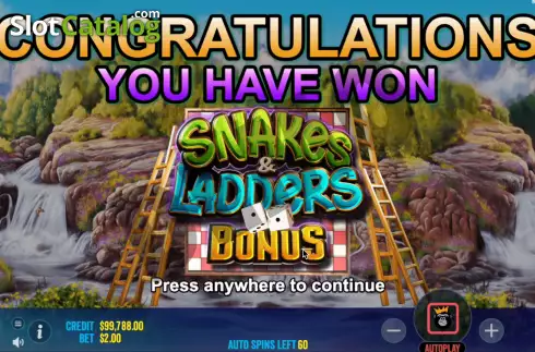Οθόνη6. Snakes and Ladders Snake Eyes Κουλοχέρης 