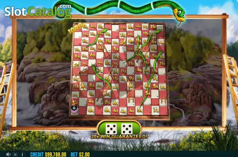 Οθόνη7. Snakes and Ladders Snake Eyes Κουλοχέρης 