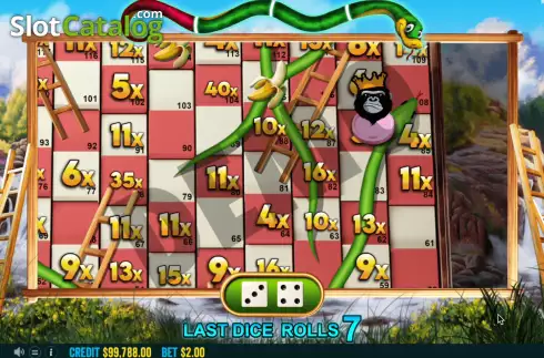 Οθόνη9. Snakes and Ladders Snake Eyes Κουλοχέρης 