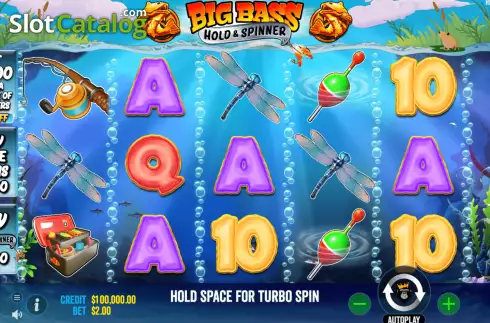 Οθόνη3. Big Bass Bonanza Hold and Spinner Κουλοχέρης
