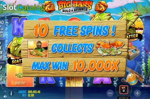Οθόνη6. Big Bass Bonanza Hold and Spinner Κουλοχέρης