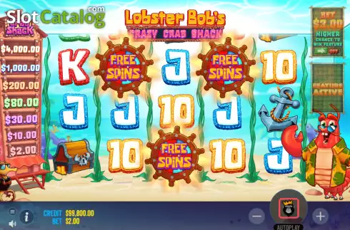 Οθόνη4. Lobster Bob’s Crazy Crab Shack Κουλοχέρης