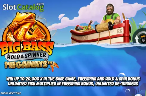 Οθόνη2. Big Bass Hold and Spinner Megaways Κουλοχέρης