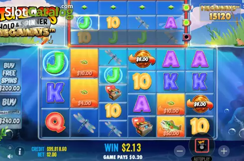 Οθόνη4. Big Bass Hold and Spinner Megaways Κουλοχέρης