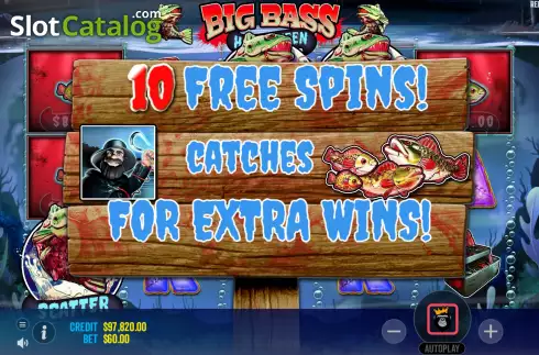 Οθόνη7. Big Bass Halloween Κουλοχέρης