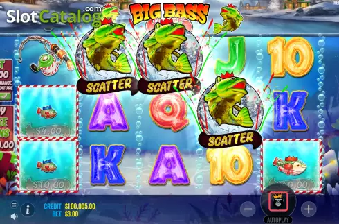 Οθόνη6. Big Bass Christmas Bash Κουλοχέρης