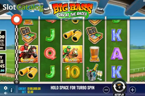 Οθόνη3. Big Bass Day At The Races Κουλοχέρης 