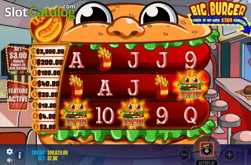 Οθόνη4. Big Burger Load it up with Xtra Cheese Κουλοχέρης