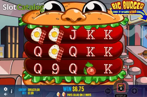 Οθόνη6. Big Burger Load it up with Xtra Cheese Κουλοχέρης