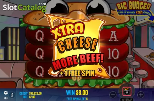 Οθόνη7. Big Burger Load it up with Xtra Cheese Κουλοχέρης