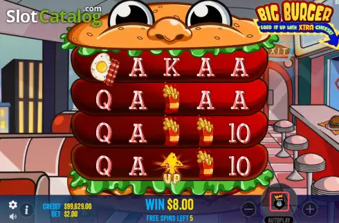 Οθόνη8. Big Burger Load it up with Xtra Cheese Κουλοχέρης