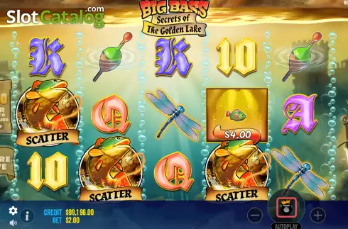 Οθόνη3. Big Bass Secrets of the Golden Lake Κουλοχέρης
