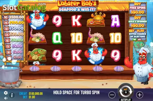 Οθόνη2. Lobster Bob’s Sea Food and Win It Κουλοχέρης