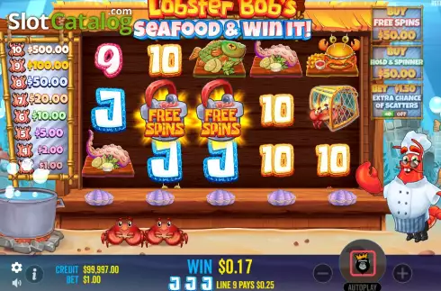 Οθόνη3. Lobster Bob’s Sea Food and Win It Κουλοχέρης