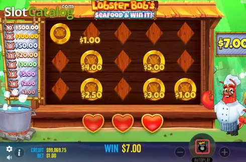 Οθόνη6. Lobster Bob’s Sea Food and Win It Κουλοχέρης