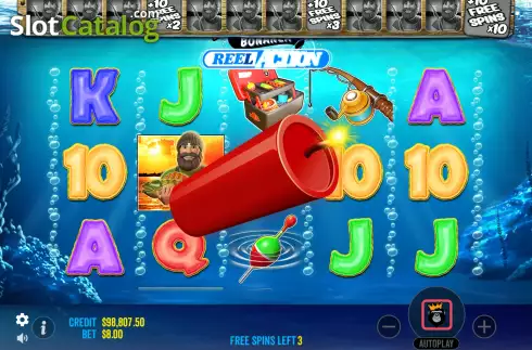 Οθόνη8. Big Bass Bonanza Reel Action Κουλοχέρης