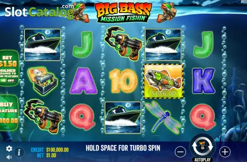 Οθόνη2. Big Bass Mission Fishin' Κουλοχέρης