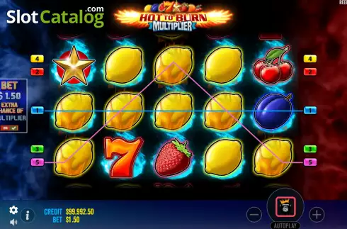Οθόνη6. Hot to Burn Multiplier Κουλοχέρης