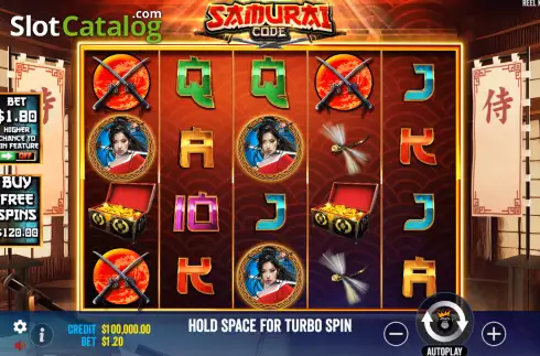 Οθόνη2. Samurai Code Κουλοχέρης