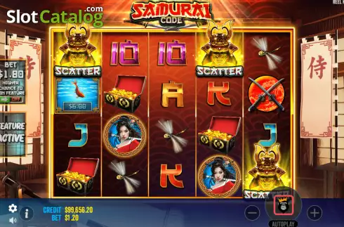 Οθόνη3. Samurai Code Κουλοχέρης