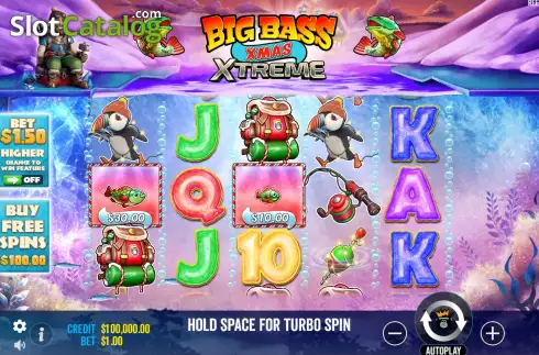 Οθόνη3. Big Bass Xmas Xtreme Κουλοχέρης