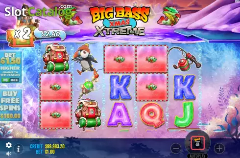 Οθόνη5. Big Bass Xmas Xtreme Κουλοχέρης