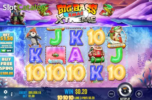 Οθόνη6. Big Bass Xmas Xtreme Κουλοχέρης