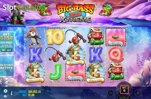 Οθόνη8. Big Bass Xmas Xtreme Κουλοχέρης