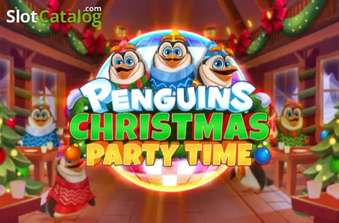 Penguins Christmas Party Time Λογότυπο Penguins Christmas Party Time Λογότυπο