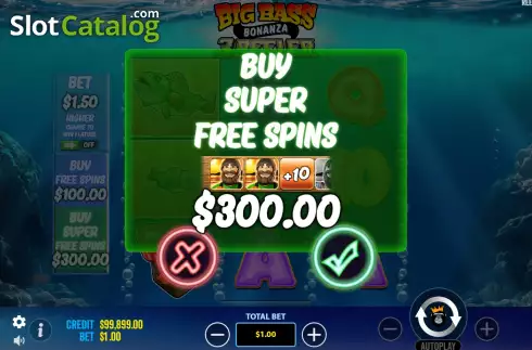 Οθόνη5. Big Bass Bonanza 3 Reeler Κουλοχέρης 