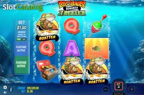 Οθόνη6. Big Bass Bonanza 3 Reeler Κουλοχέρης 
