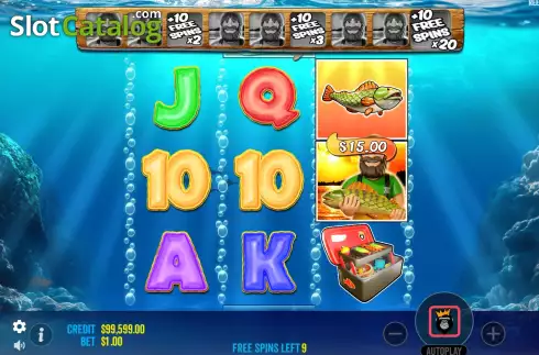 Οθόνη8. Big Bass Bonanza 3 Reeler Κουλοχέρης 