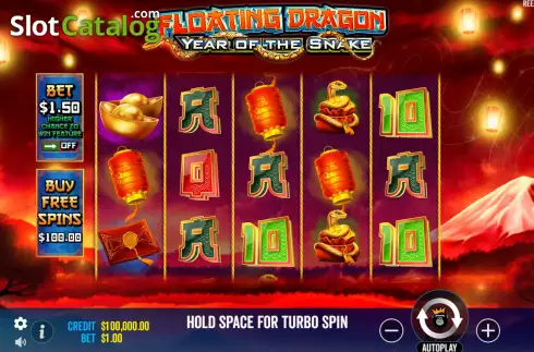 Οθόνη3. Floating Dragon Year of the Snake Κουλοχέρης