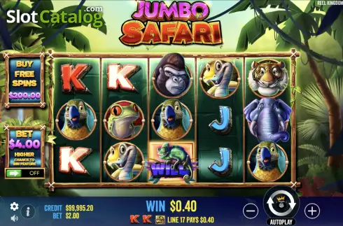 Οθόνη3. Jumbo Safari Κουλοχέρης
