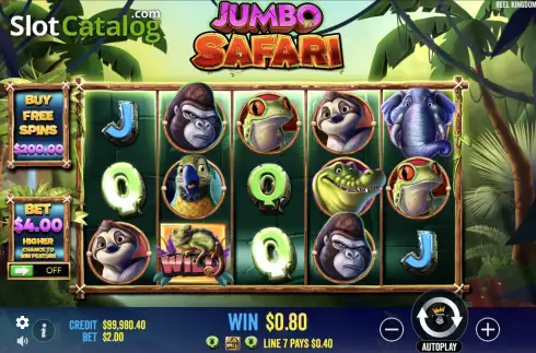 Οθόνη4. Jumbo Safari Κουλοχέρης