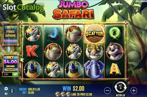 Οθόνη5. Jumbo Safari Κουλοχέρης