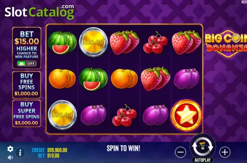 Οθόνη2. Big Coin Bonanza Κουλοχέρης