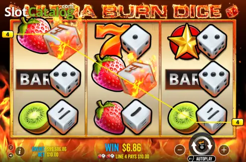 Οθόνη3. Ultra Burn Dice Κουλοχέρης
