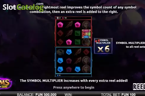 Οθόνη2. Gems Infinity Reels Κουλοχέρης