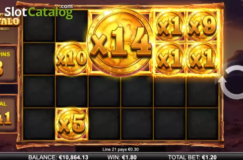 Οθόνη7. Big Bucks Buffalo Gigablox Κουλοχέρης