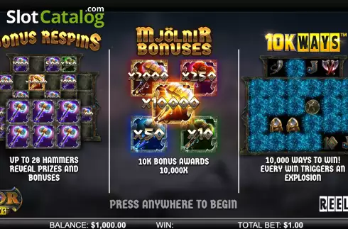 Οθόνη2. Thor 10K Ways Κουλοχέρης