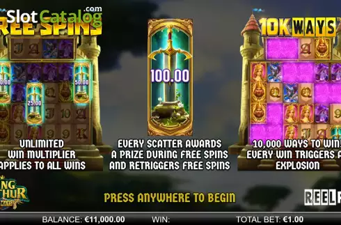 Οθόνη2. King Arthur 10k Ways Κουλοχέρης 