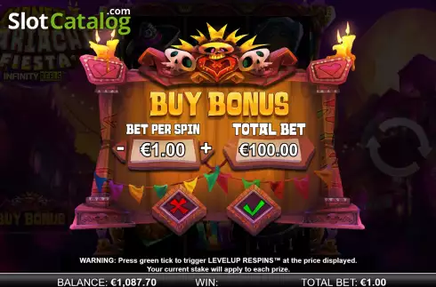 Οθόνη8. Money Mariachi Fiesta Infinity Reels Κουλοχέρης
