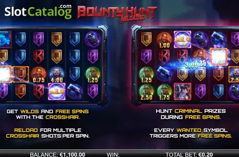 Οθόνη2. Bounty Hunt Reloaded Κουλοχέρης 