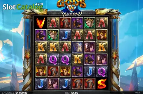 Οθόνη2. Gods Vs Diamonds Κουλοχέρης